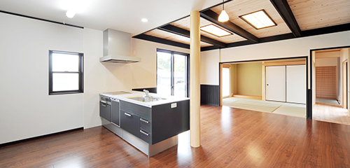 クロスフローリング